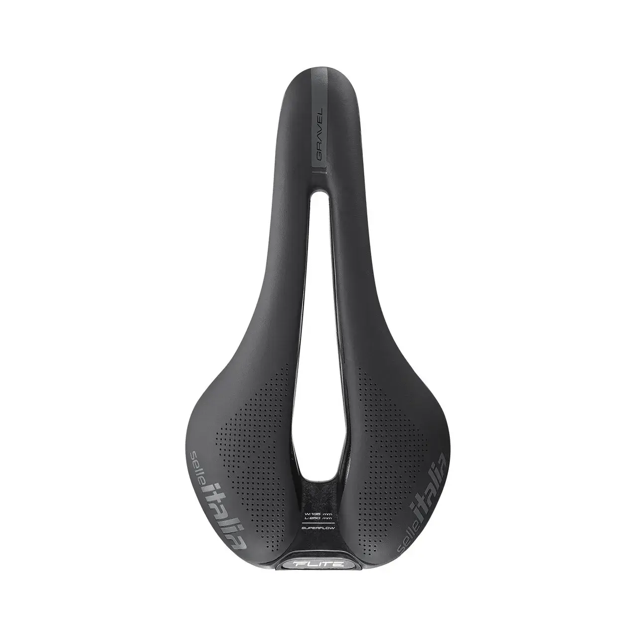 Selle Italia FLITE Boost Gravel TI 316 Superflow S3 Zwart