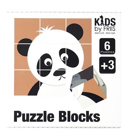 Kids by Friis Klötze m. Puzzlespiel - 9 Klötze - Arche Noah