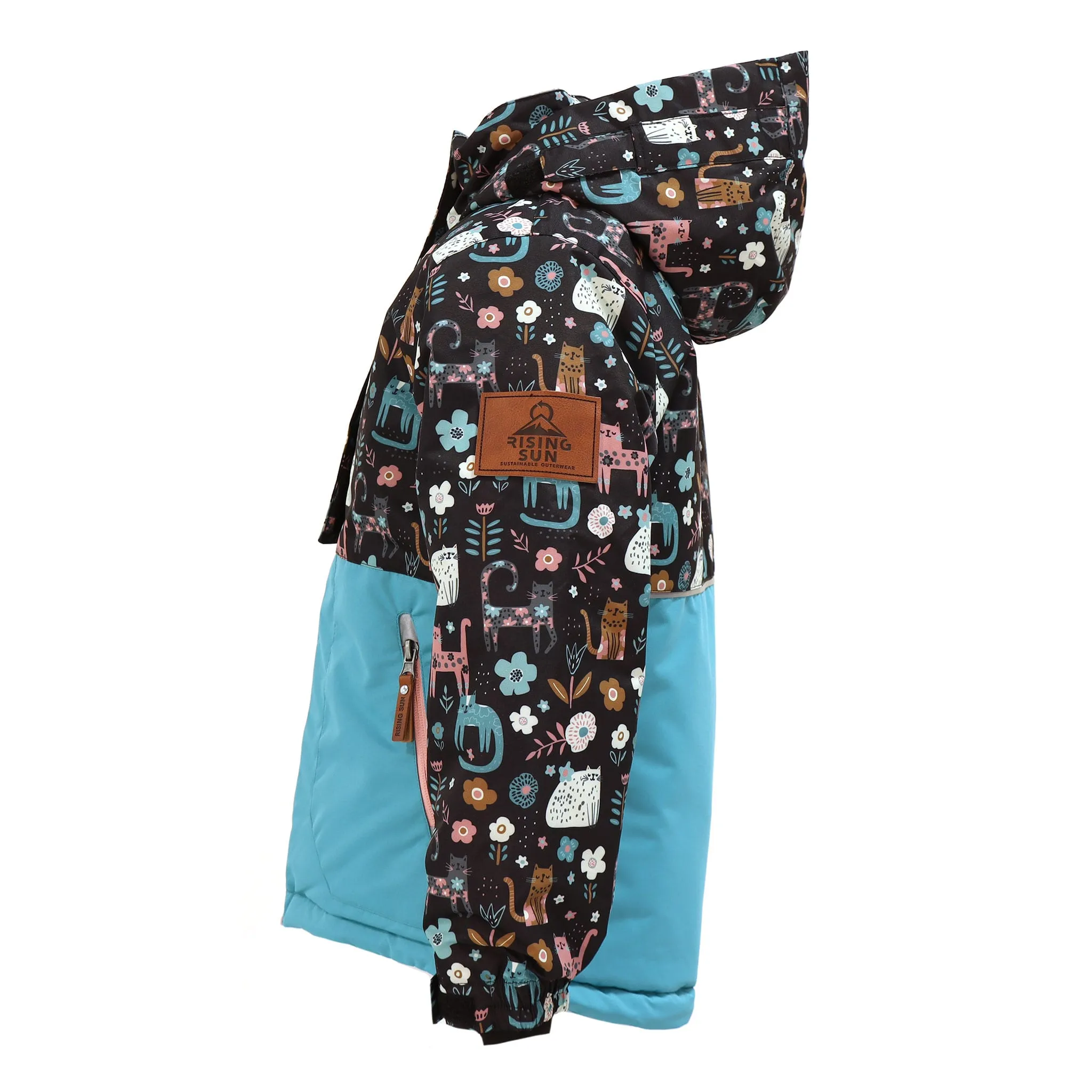 Rising Sun Habit de Neige Imprimé Chat 4-14ans