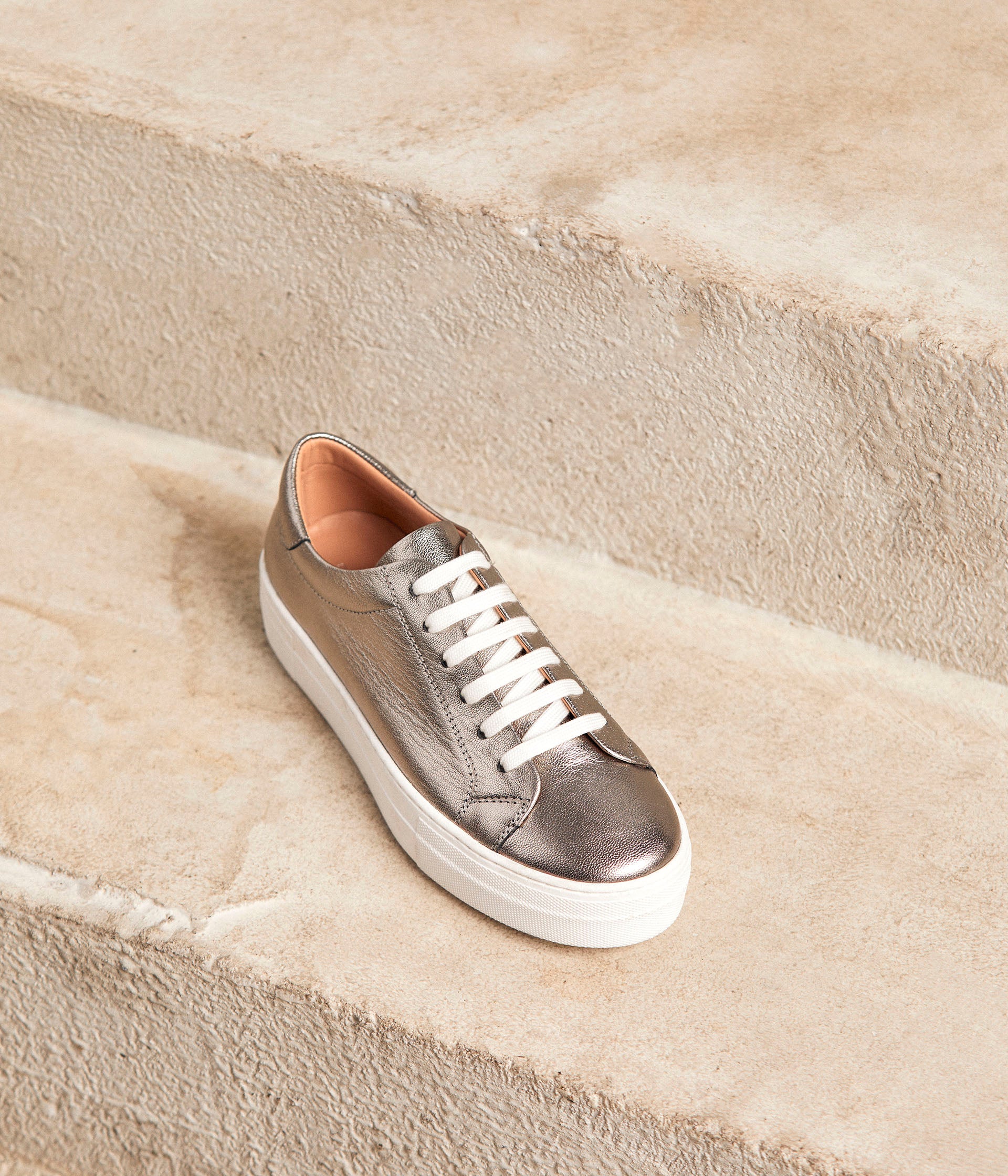 Sneakers argentées Annael