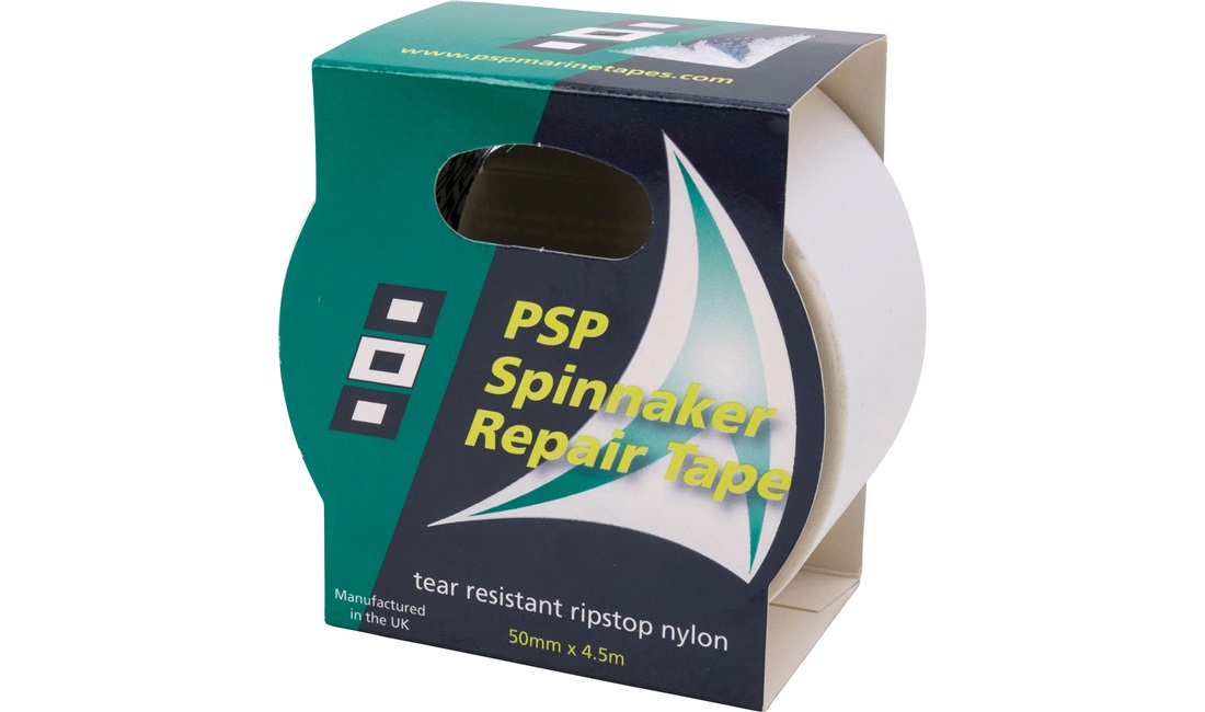 PSP Spinnaker Repair Tape,Hvid 50mm*4,5m