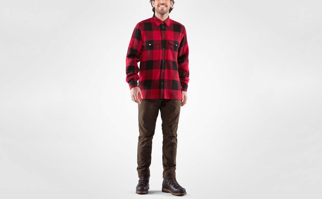 Fjällräven Canada Shirt, Herre<br>Passer som en lett jakke eller mellomlag