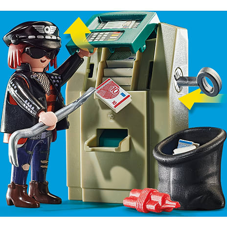 Playmobil Politimotorcykel: Forfølgelse af pengerøveren 70572
