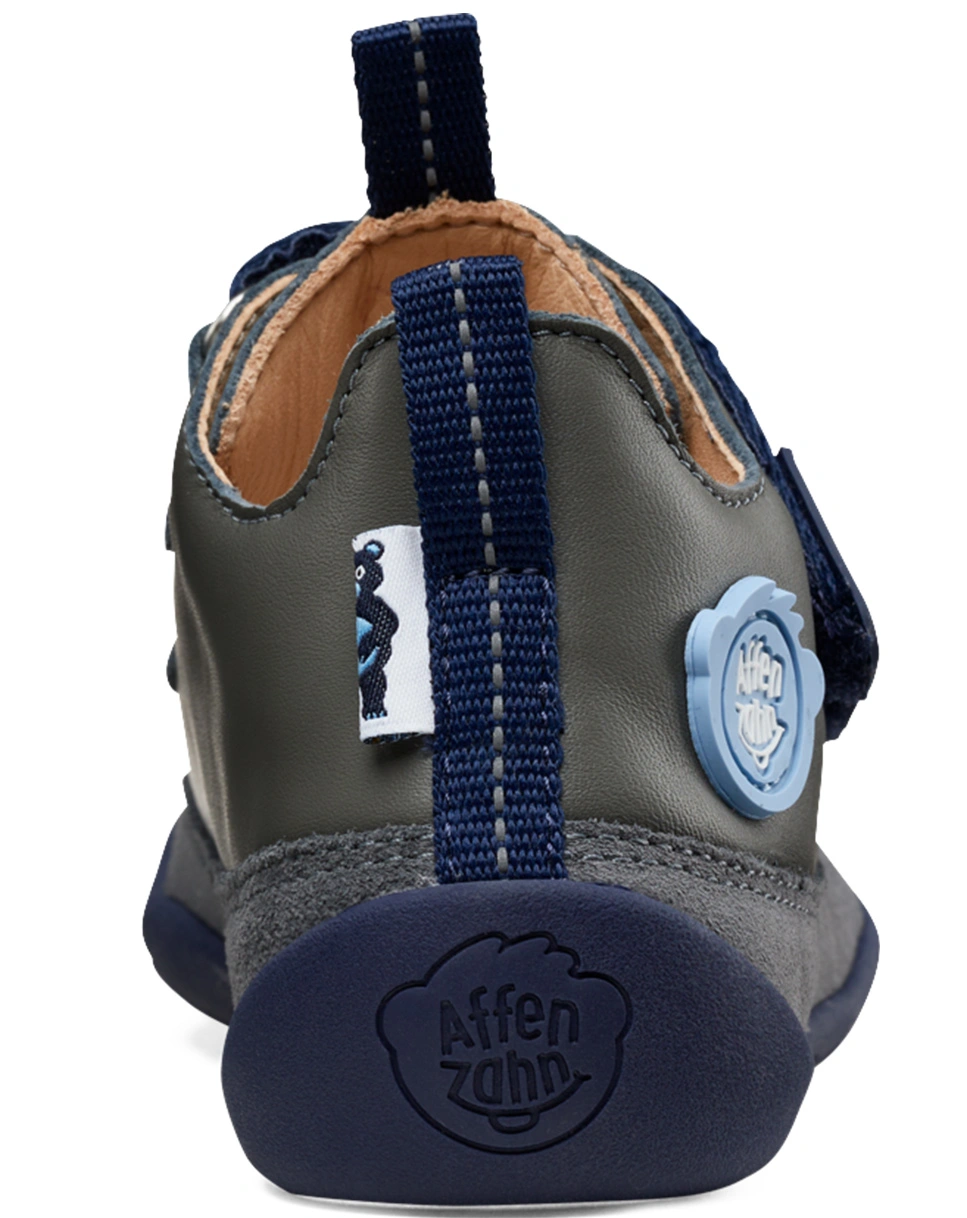 Leder-Sneaker BUDDY BEAR in blau