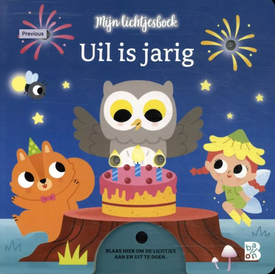 Uil is jarig (lichtjesboek) 1+