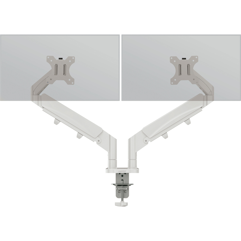 Leitz Monitorarm Ergo Dual, hellgrau
