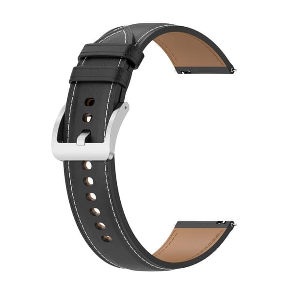 INF Klokkerem i ekte skinn Sort 20 mm Samsung Galaxy Watch 5