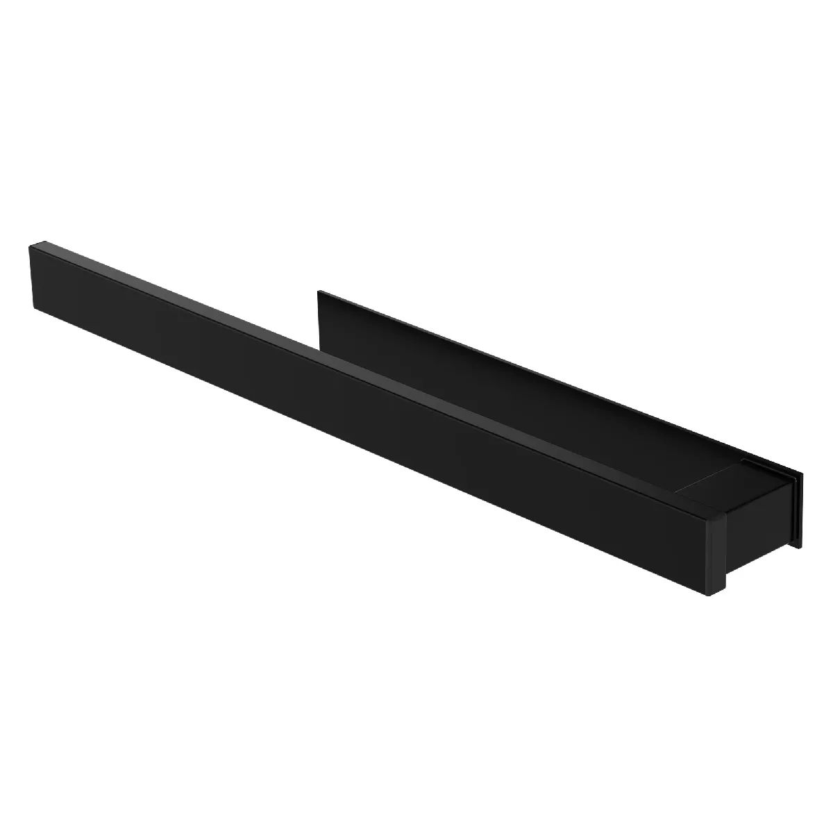 ML-Design Porte-serviettes autocollant - Acier 39 cm - Noir