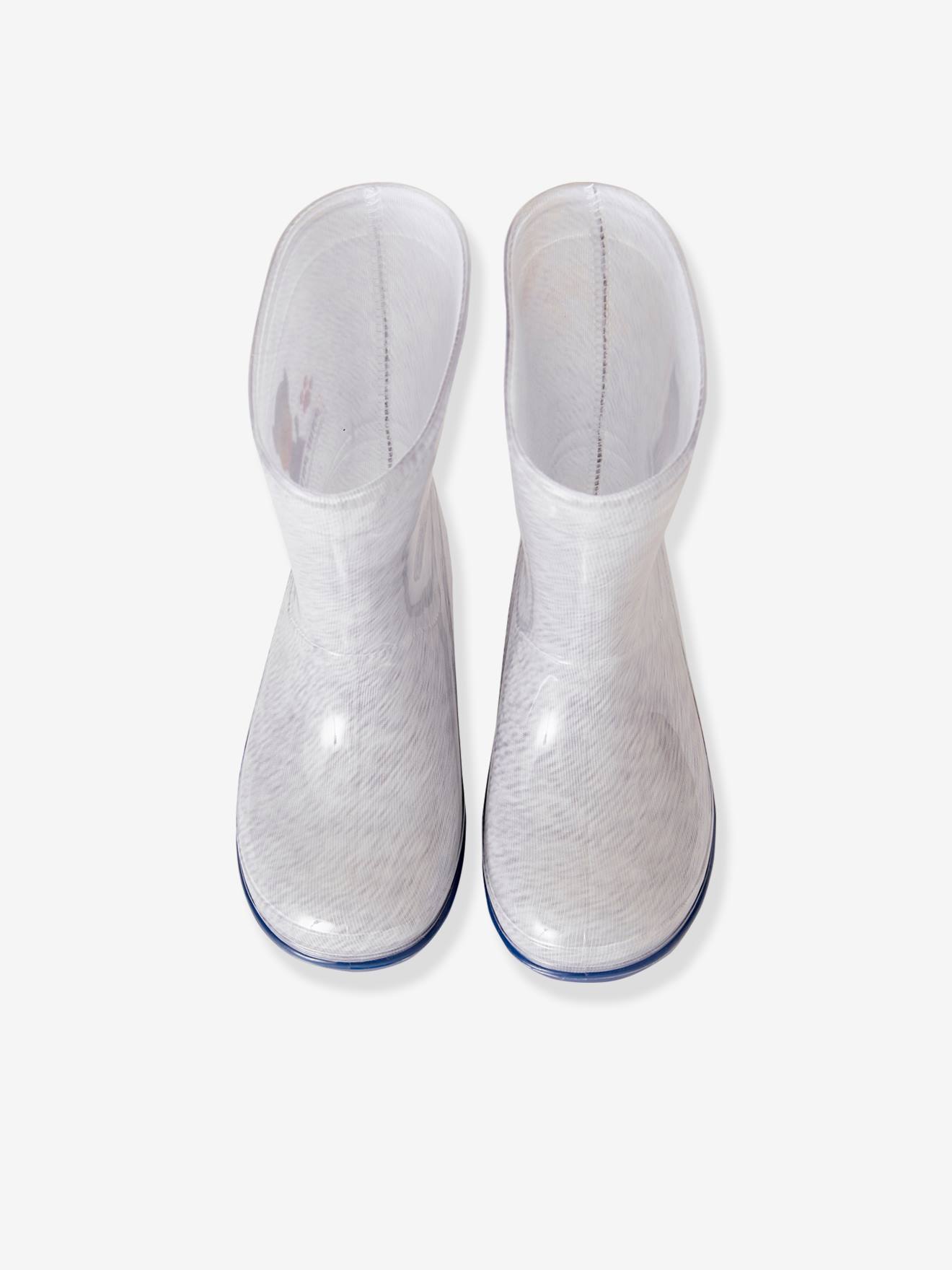 Botas de chuva Paw Patrol®, lisas, vermelho escuro com estampas.