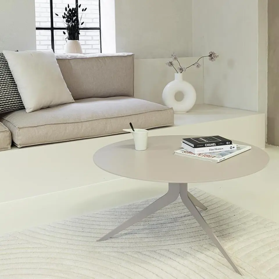 Redin Design Helgen Salontafel rond Taupe 76x76x38cm
