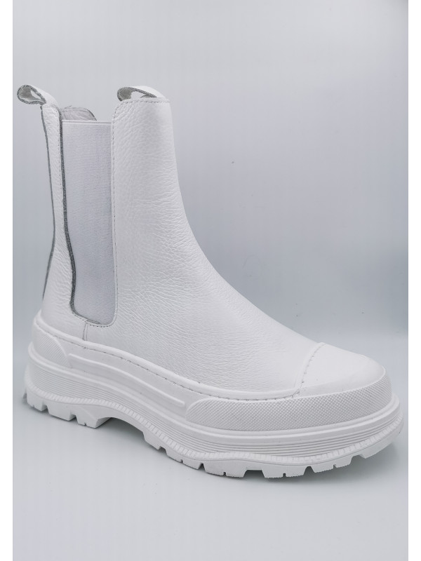 Bottines D144M3 Tronchetto Bianco - semerdjian