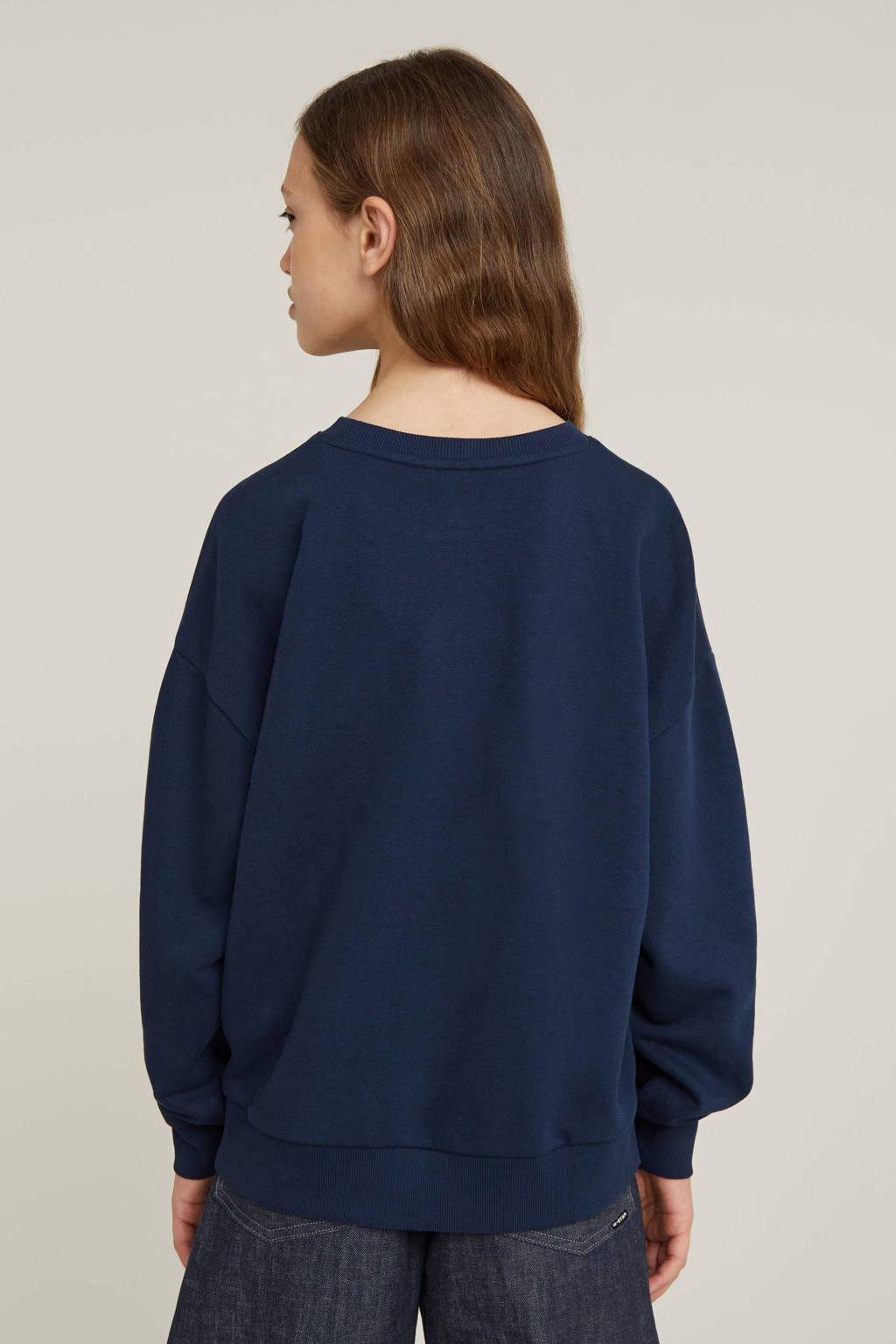 G-STAR sweater sweater ub donkerblauw/zwart