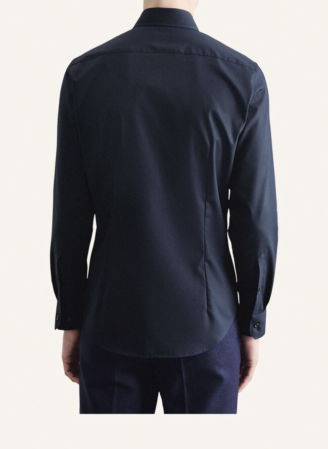 Seidensticker Business Shirt Slim Long sleeve Kent-Collar Uni Dark blue