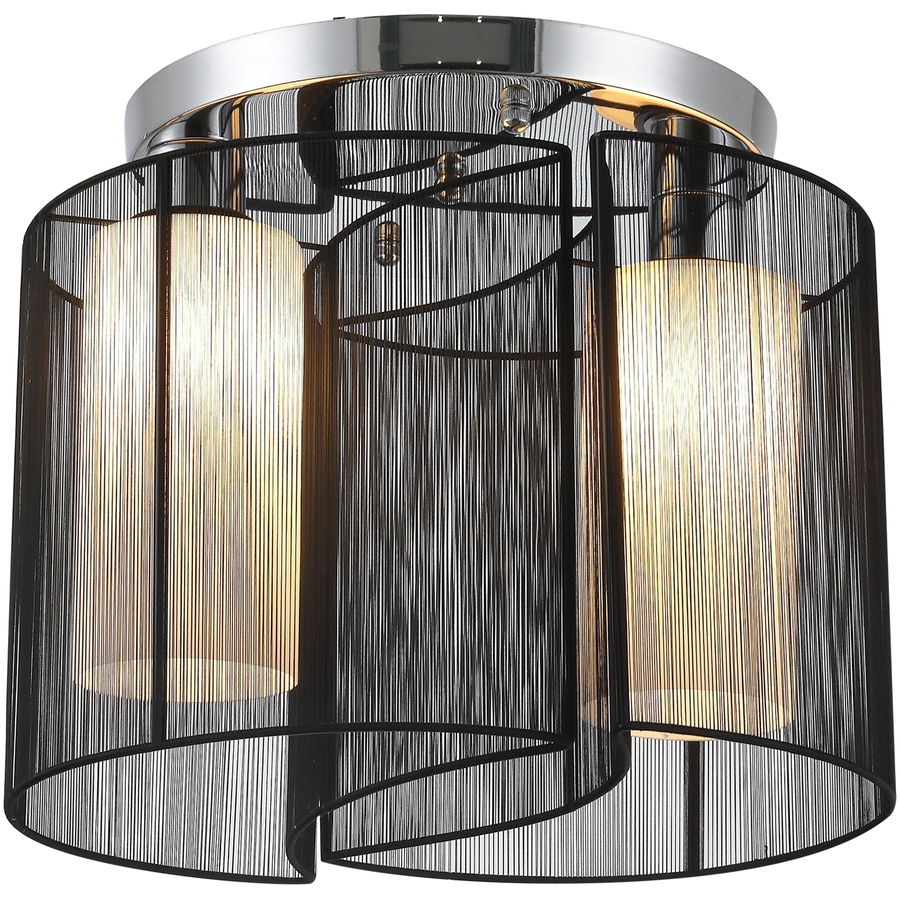 HOMCOM Deckenlampe 2-flammig schwarz