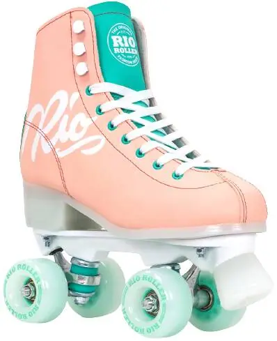 Rio Roller Script Peach Side-By-Side Rulleskøjter - Børn