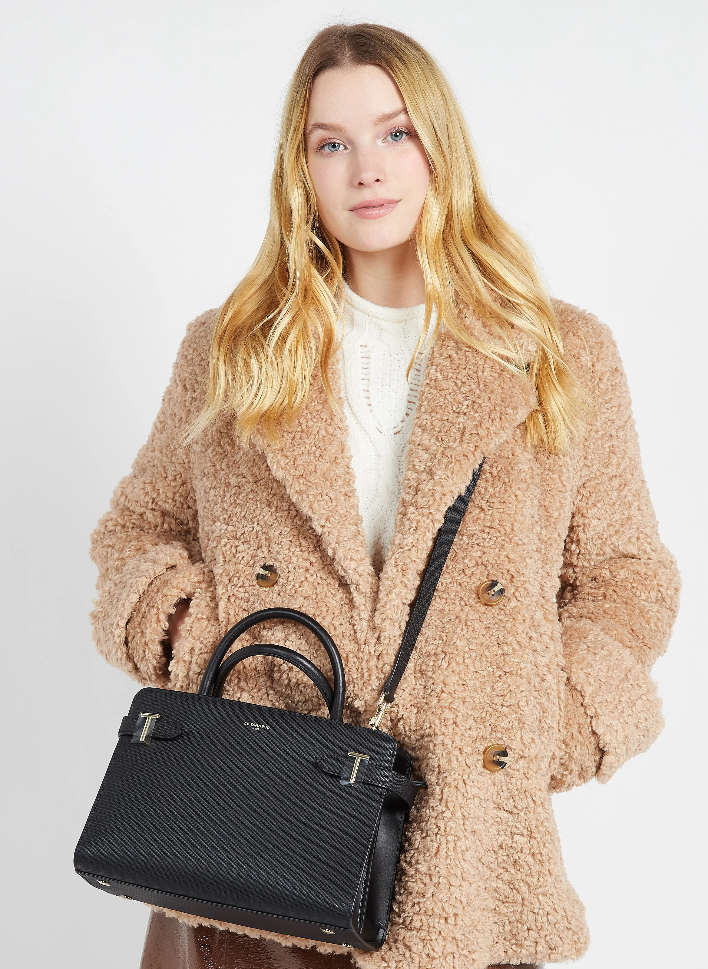 EMILIE - Sac à main en cuir| Noir