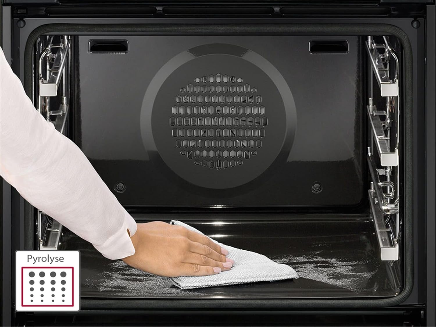 NEFF B2CCJ7AK0, N30, Einbaubackofen 60x60cm, schwarz mit CircoTherm, LED Display, ohne Knebel, mit Pyrolyse, Klapptür