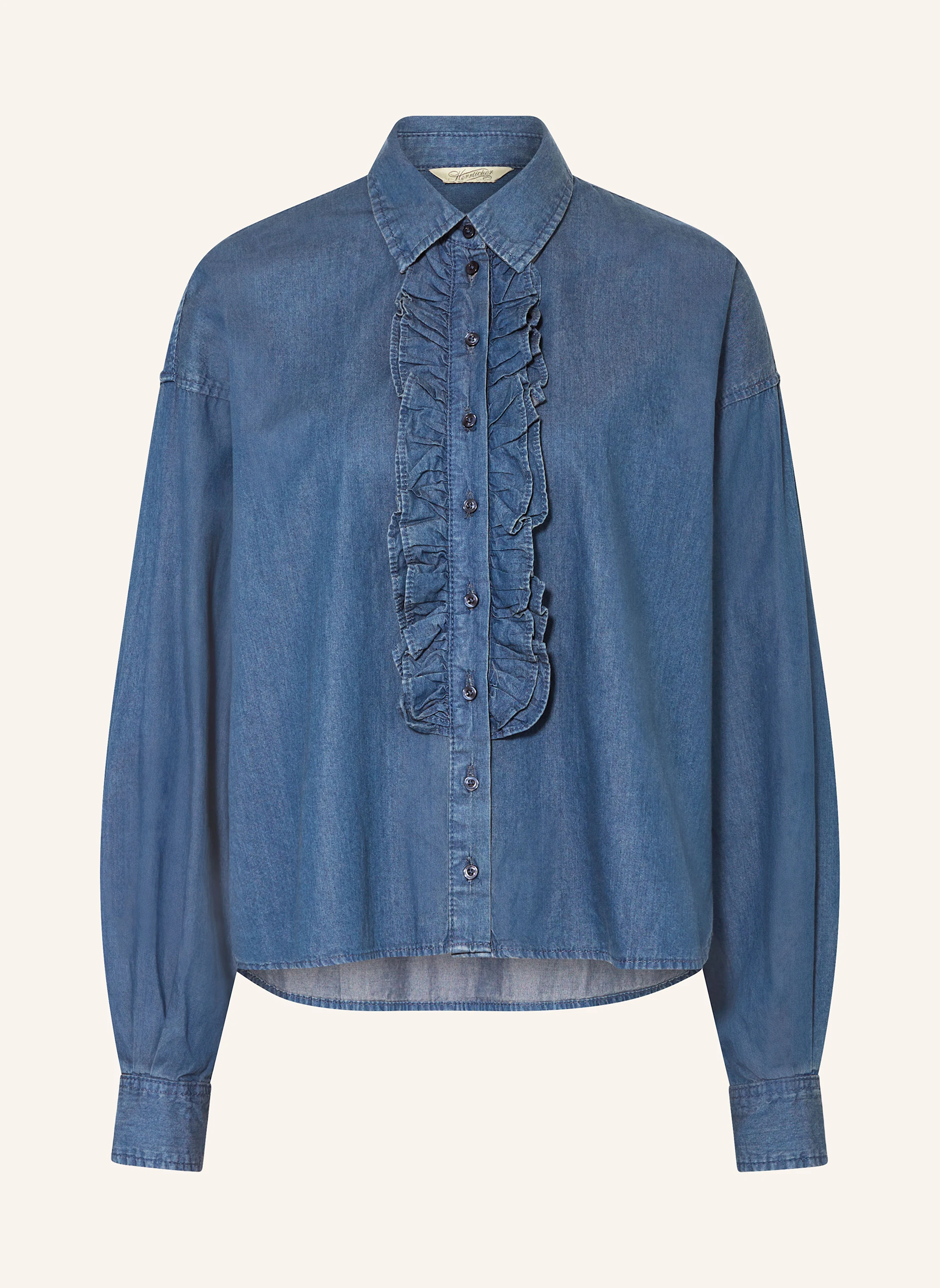 Herrlicher Jeansbluse LYNELLA mit Rüschen