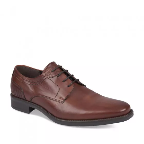 Derbies MARRON B-BLAKE CUIR