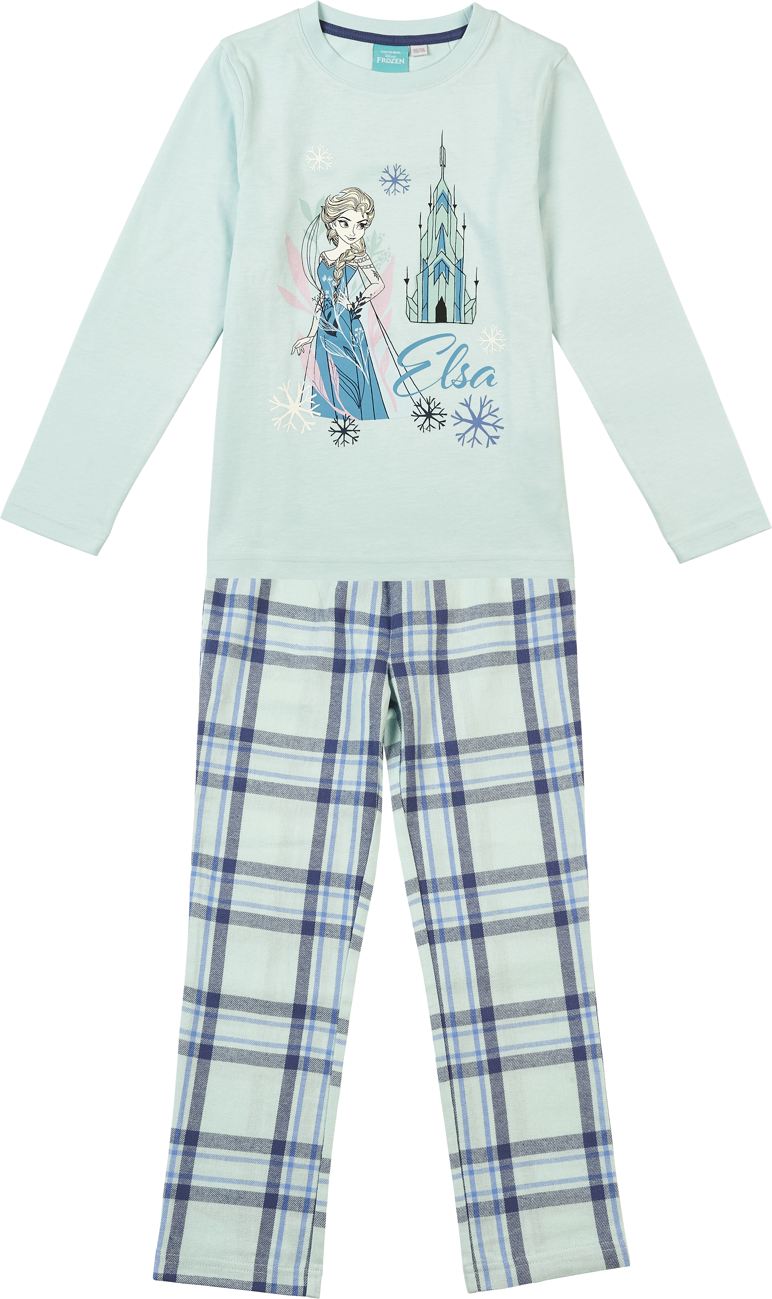 Kinder Lizenz Pyjama mit Flanellhose Frozen Girls 122/128