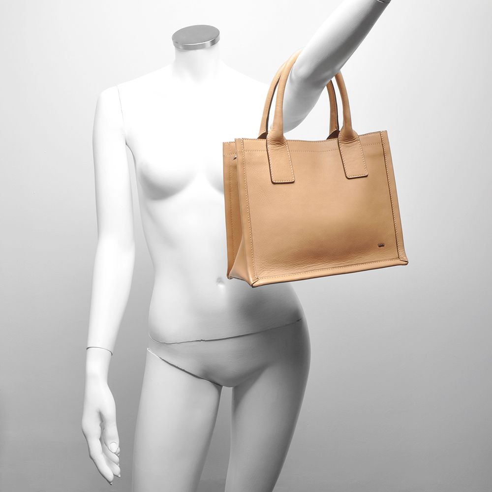 Berba Icons Handtas Tote Small Nude