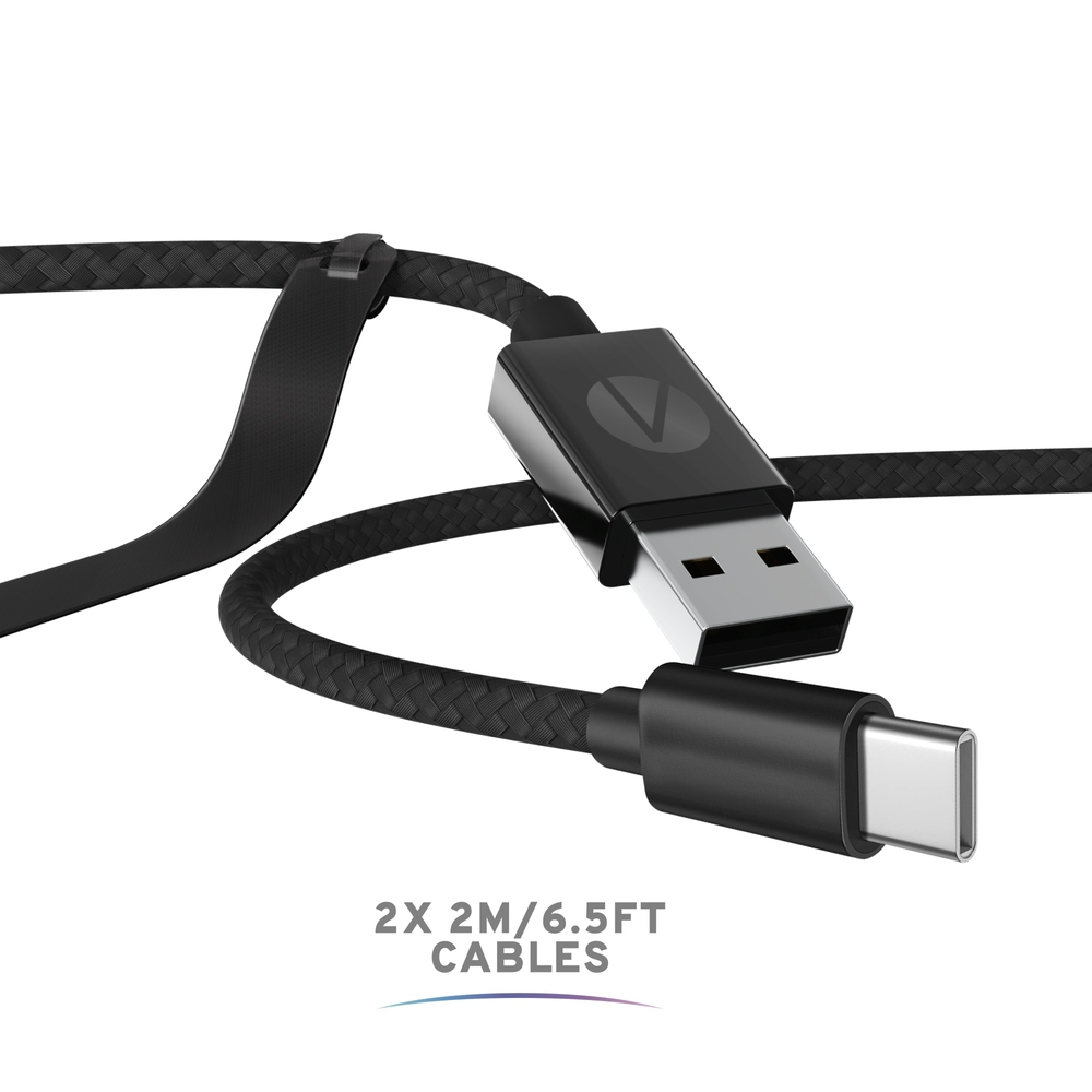 Doppelpack unauffällige USB-C-Lade- und Datenkabel für PlayStation 5
