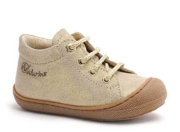 Naturino boots bottine bebe cocoon suede glitter or