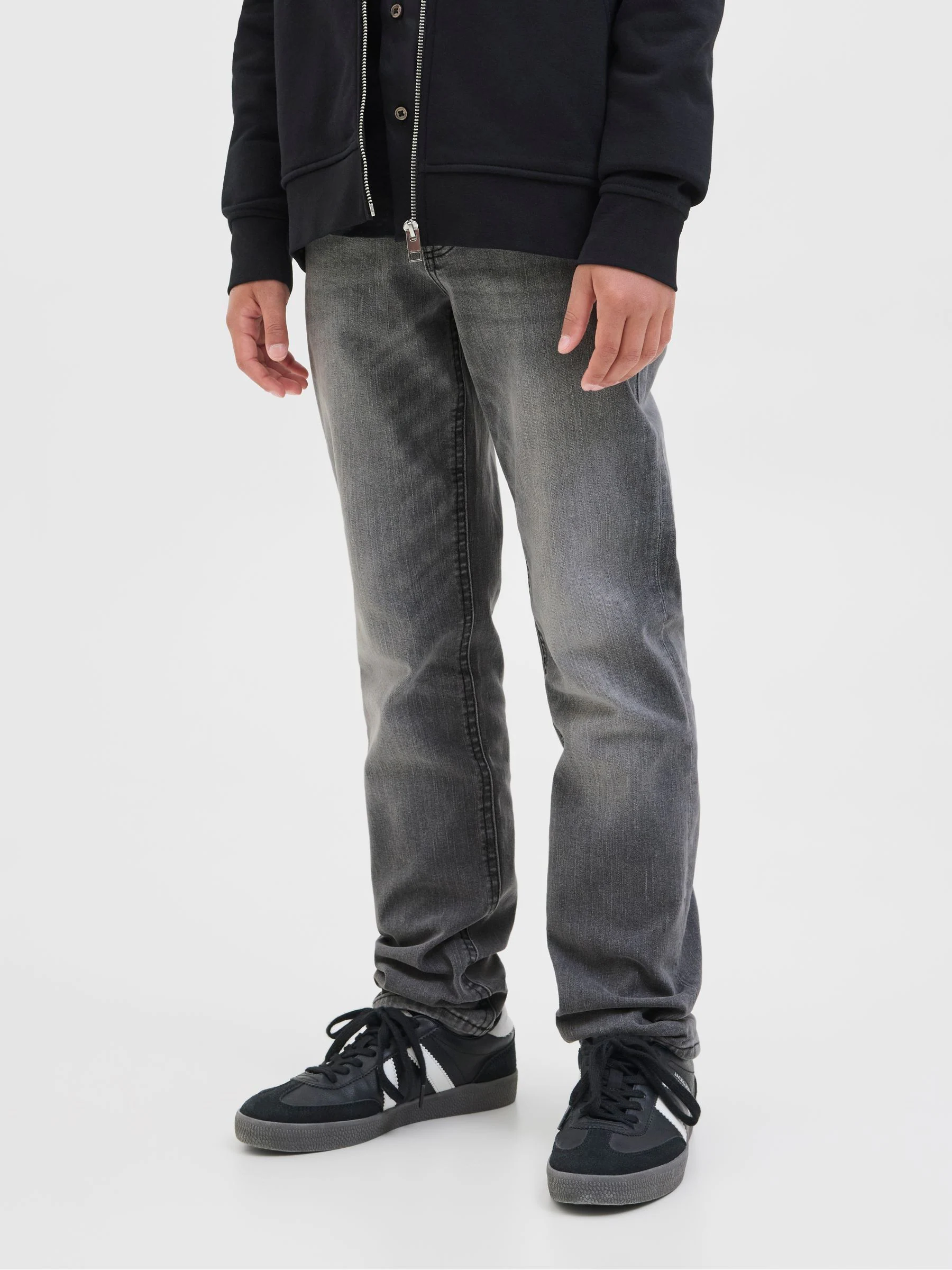 Zwart - JACK & JONES JUNIOR Blue Glenn Slim Fit Jeans
