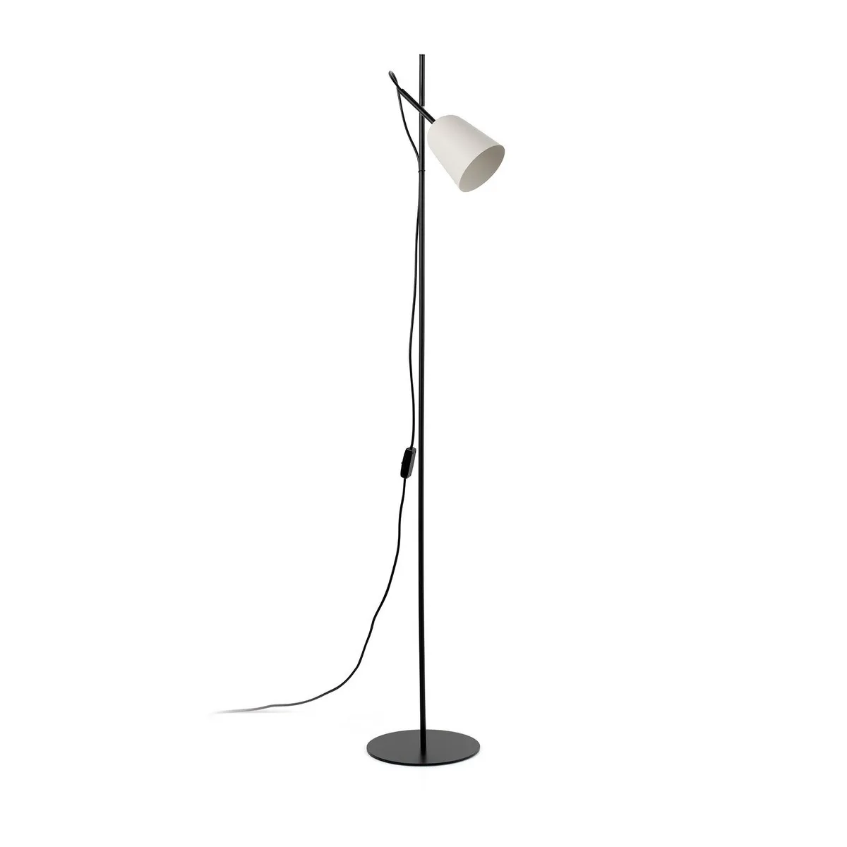 Faro Barcelona Lampadaire Task Blanc