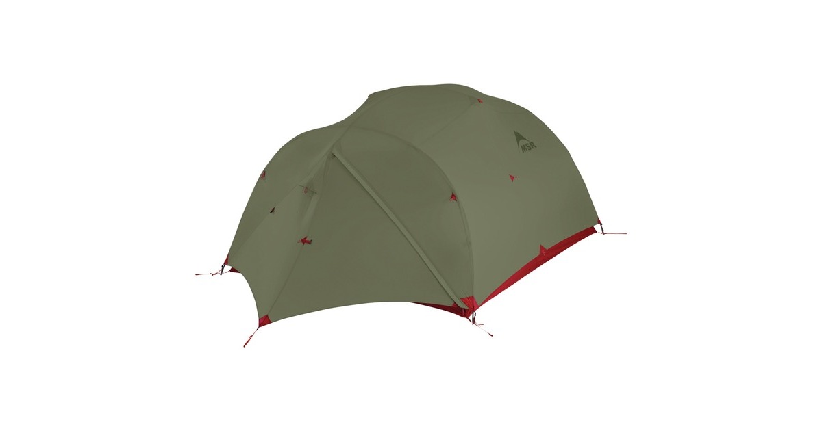 MSRMutha Hubba NX 3-Person Backpacking Tent  (Olijfgroen/rood)