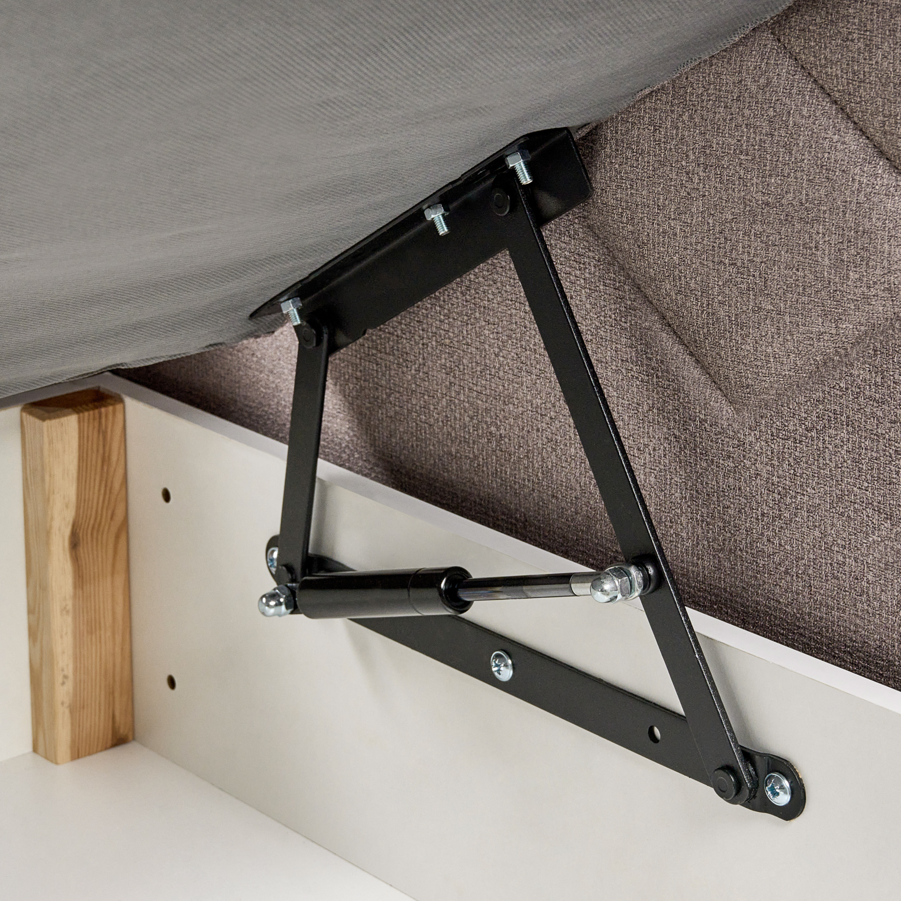 Beliani - ESQUIRE - Boxspringbed - Taupe - 160 x 200 cm - Polyester