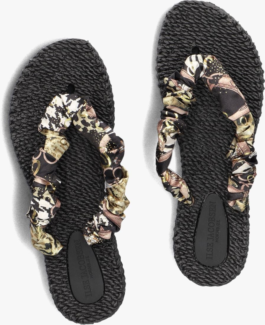 ILSE JACOBSEN zwarte ilse jacobsen teenslippers cheerful05