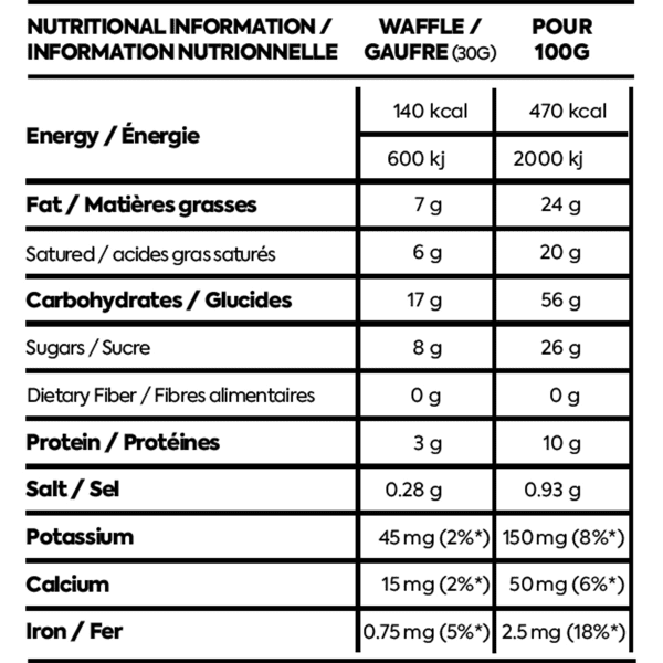 Barres énergétiques NAAK ULTRA ENERGY WAFFLE MAPLE SYRUP 30G PACK X12