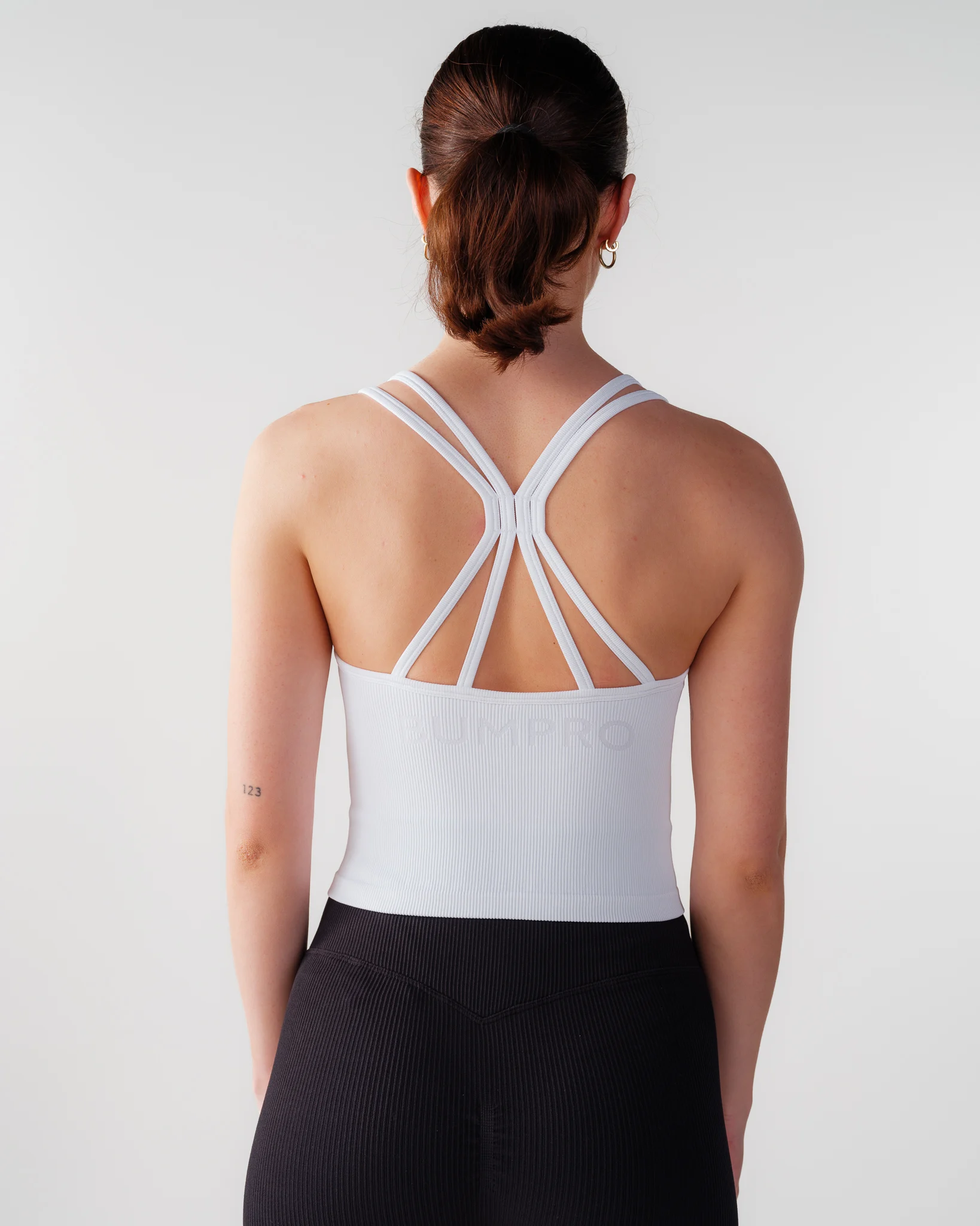 Bumpro Perfect Rib Crop Top White