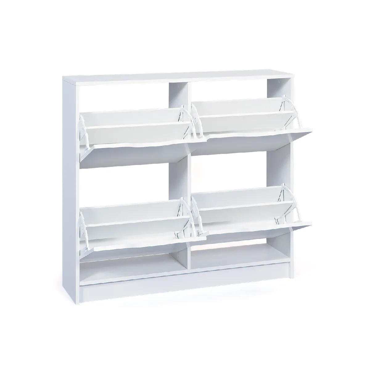 ALTER Meuble à chaussures 4 portes - Blanc