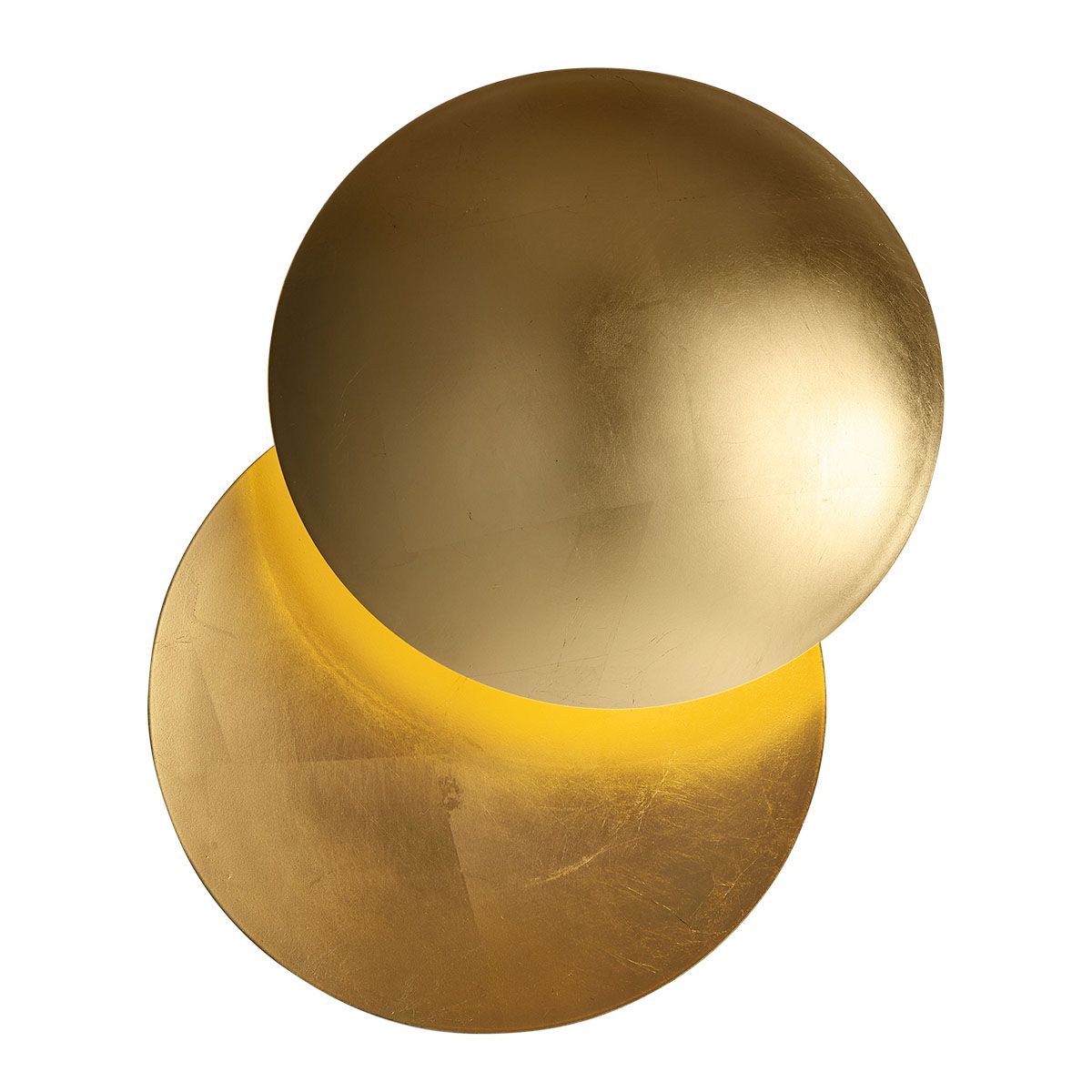 Moderne wandlamp goud 34.5cm 2-lichts - Sunrise