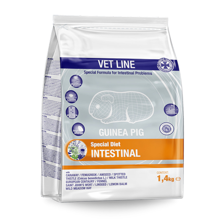Feno de prado intestinal Cunipic Vet Line para porquinhos-da-índia