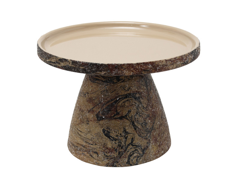 Side Table Mosaic Marble LM2322BK Side table Mosaic Marble black