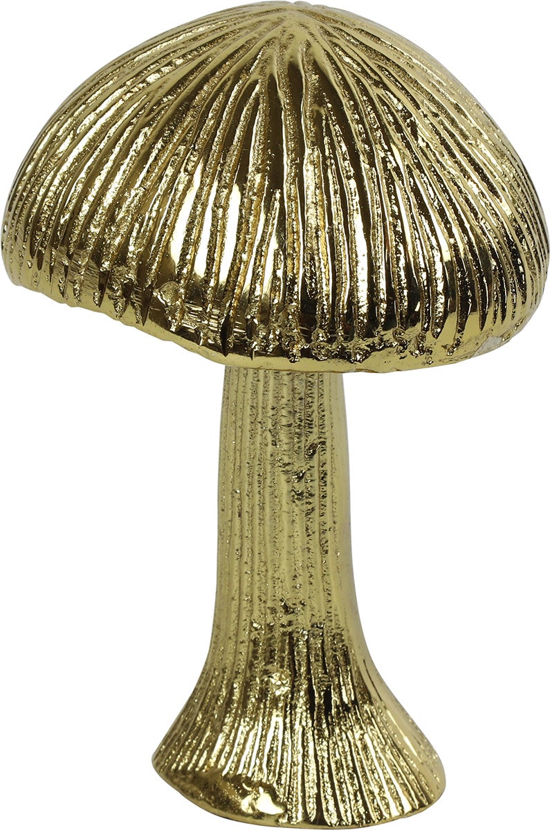 Countryfield beeld Zeno paddenstoel goud D 8 H 12,5 cm