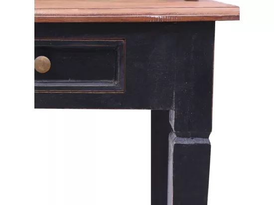 Bureau d'écriture et tiroirs 90x50x101 cm bois massif d'acajou
