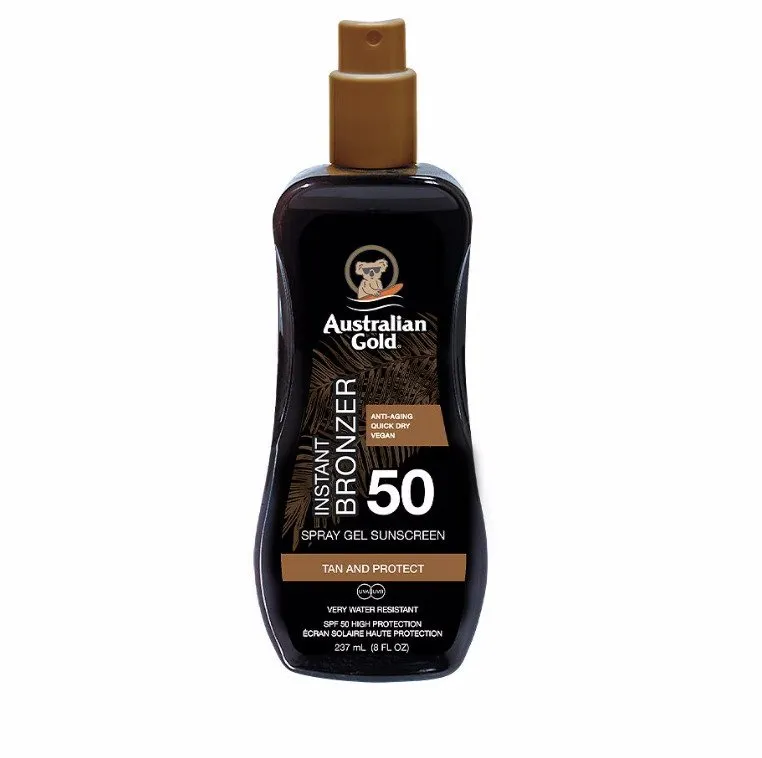 Australian Gold SPF 50 Spray Gel with Bronzer 237ml