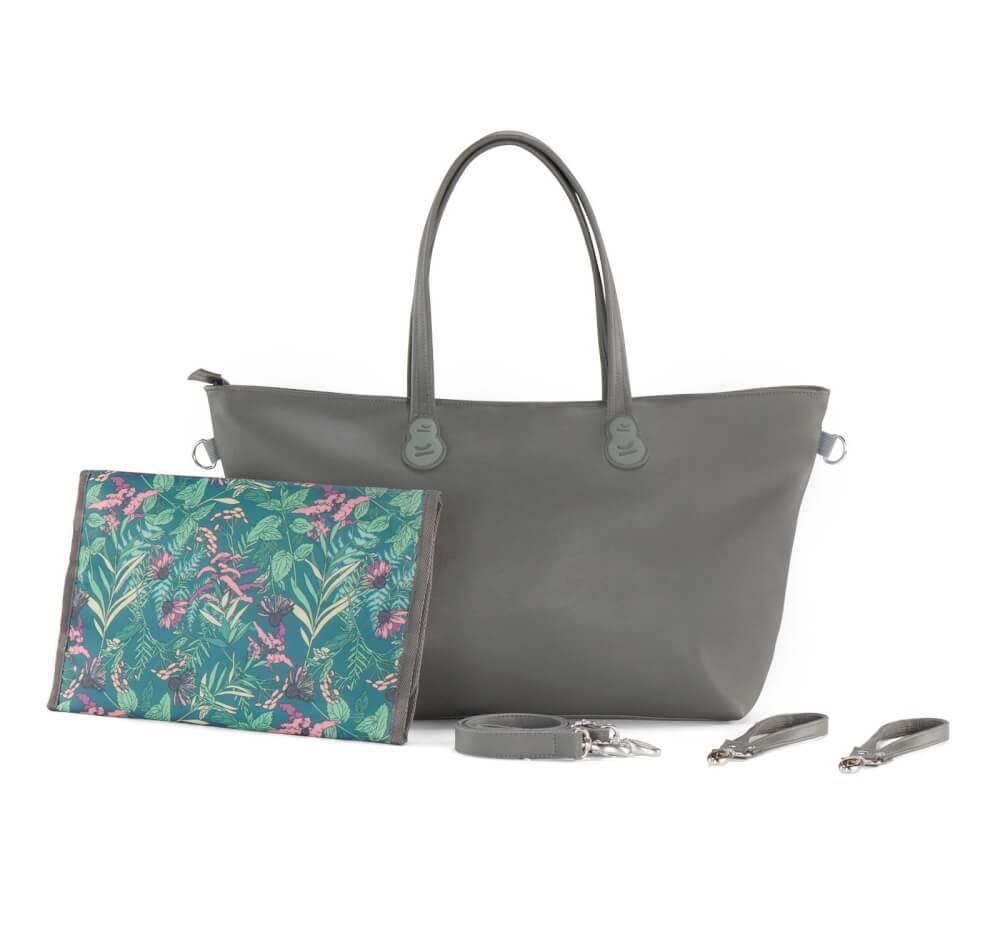 Kinderkraft Mommy Bag NATURE VIBES dark gray