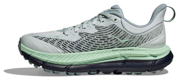Chaussures Trail Hoka Mafate Speed 4 Bleu/Vert Femme
