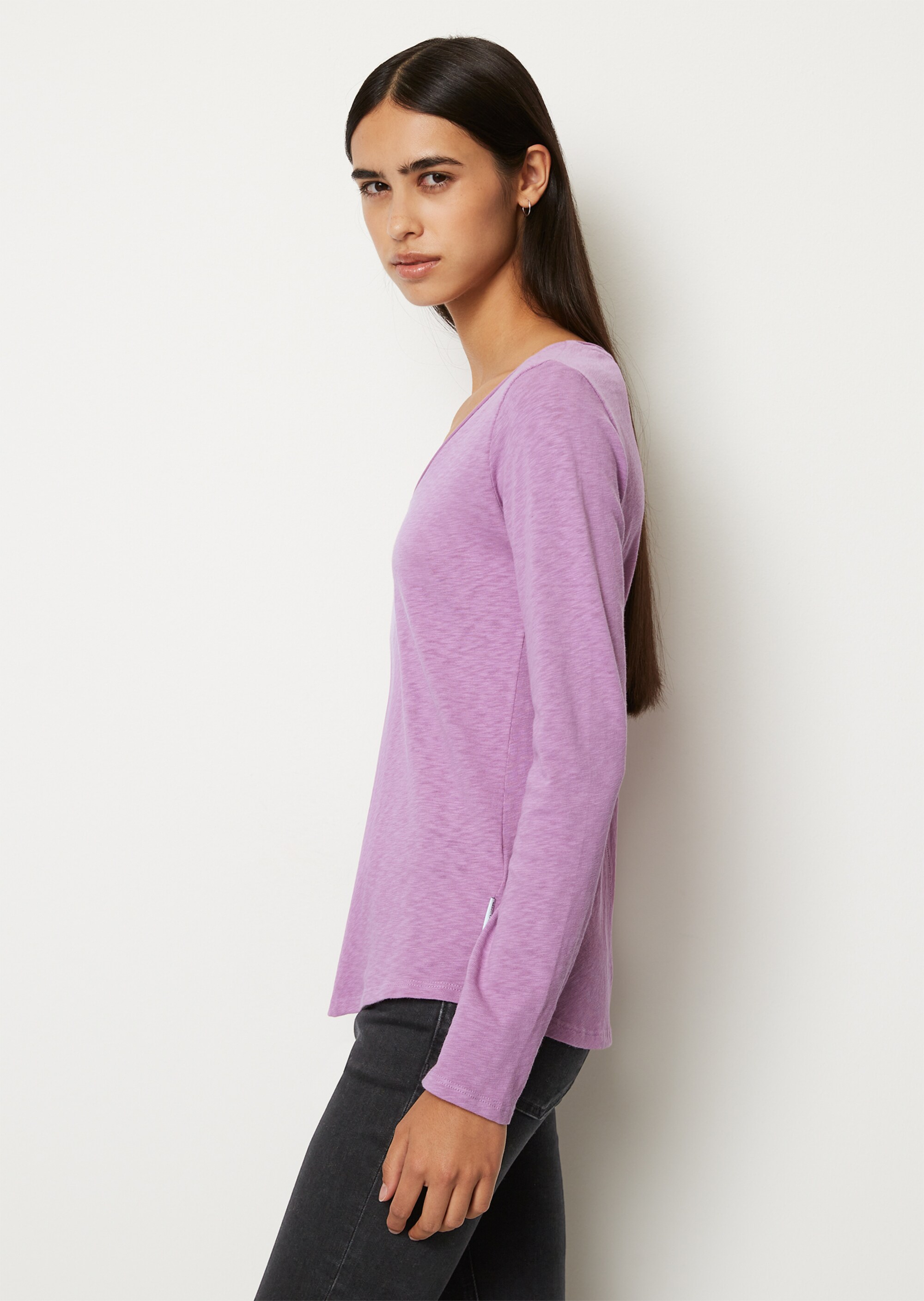 Longsleeve regular aus Slub Organic Cotton