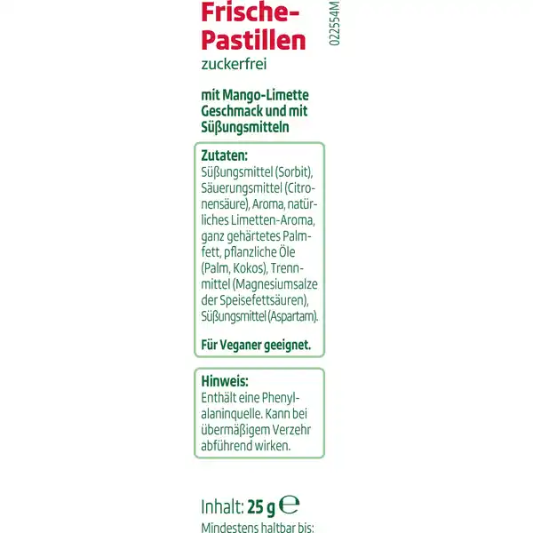 ALTAPHARMA FRISCHE-PASTILLEN MANGO-LIMETTE