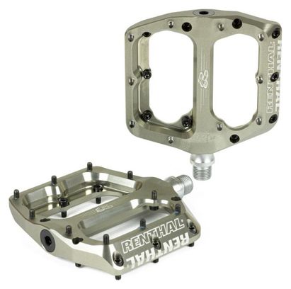 Paire de Pédales Plates Renthal Revo-F 10 Picots Gold