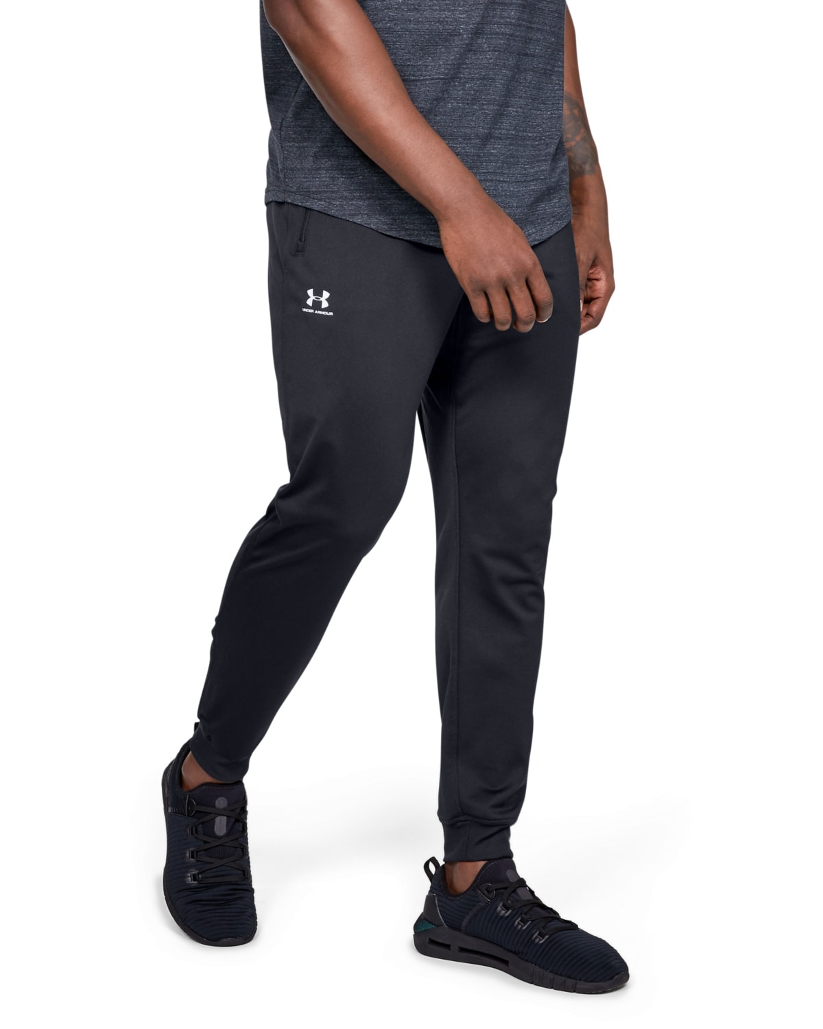 UA Sportstyle Joggers Black\White