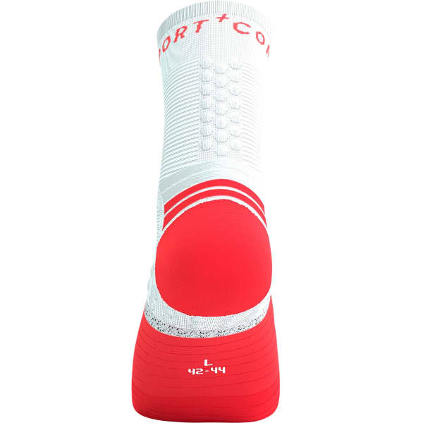 Chaussette running COMPRESSPORT PRO MARATHON SOCKS V2.0 FLUO RED/WHITE