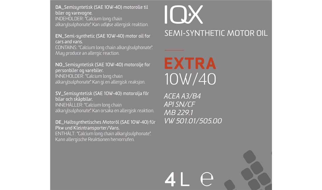 IQ-X EXTRA 10W/40 motorolie 4 liter