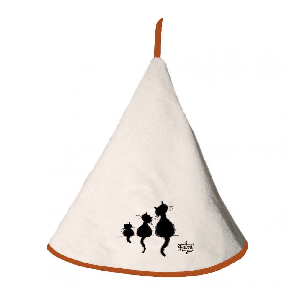 Essuie mains dubout 3 chats ivoire diameter 60 cm
